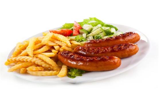 Fries and Sausage