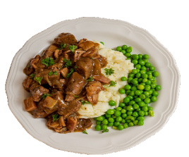 Liver with Peas