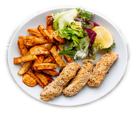 Chips and Fish Fingers