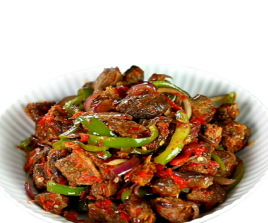 Pan Fried Goats Meat